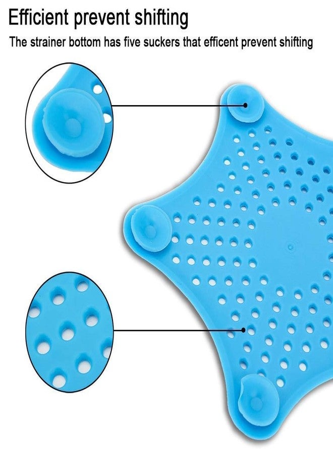 PIERCELL ENTERPRISE Piercell Starfish Hair Catcher Star Bathroom Drain Strainer Bathtub Shower Cover Trap strainers Protectors Filter for Kitchen(Pack of 1) Multicolour - Image 2